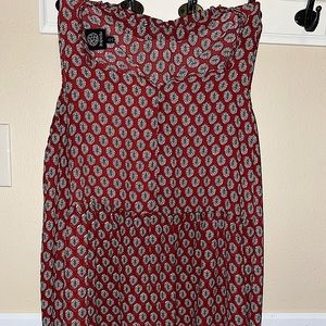 Women’s Long Sleeve “Bobeau” Blouse Color: Red/White Size: Large (Brand New)